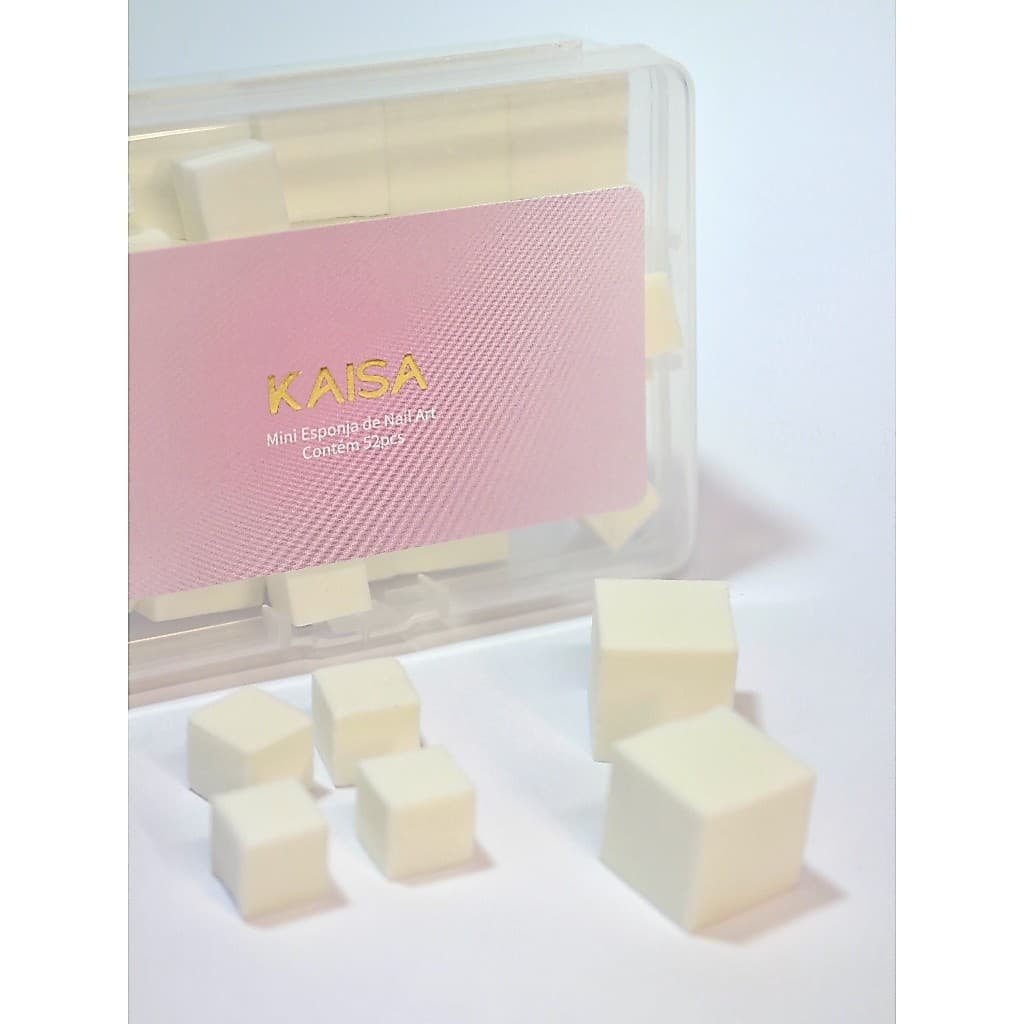 Mini Esponja de Nail Art Kaisa – 52 Unidades para Efeito Gradiente e Esfumado