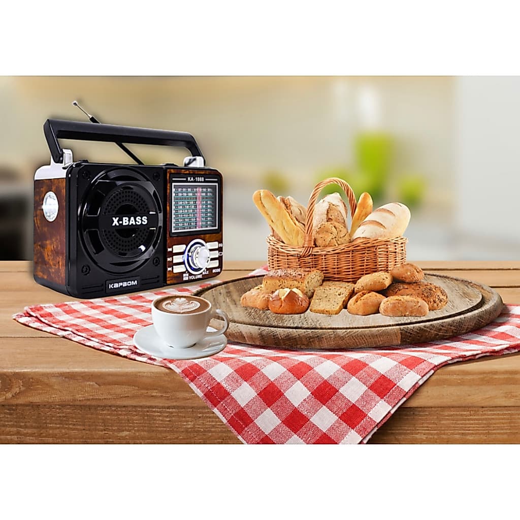 Radio Am\fm A Pilha Retro Vintage Recarregavel Usb AD-1088
