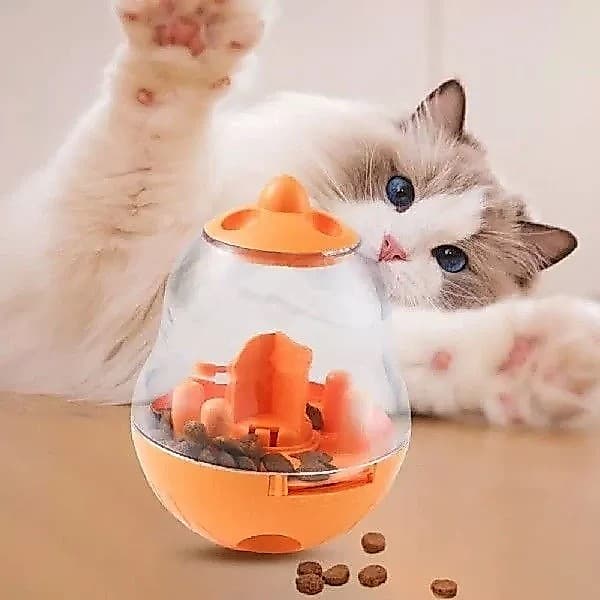 Bola Brinquedo Comedouro Lento Para Petisco Cães e Gatos Brinquedo Interativo Para Seu Pet