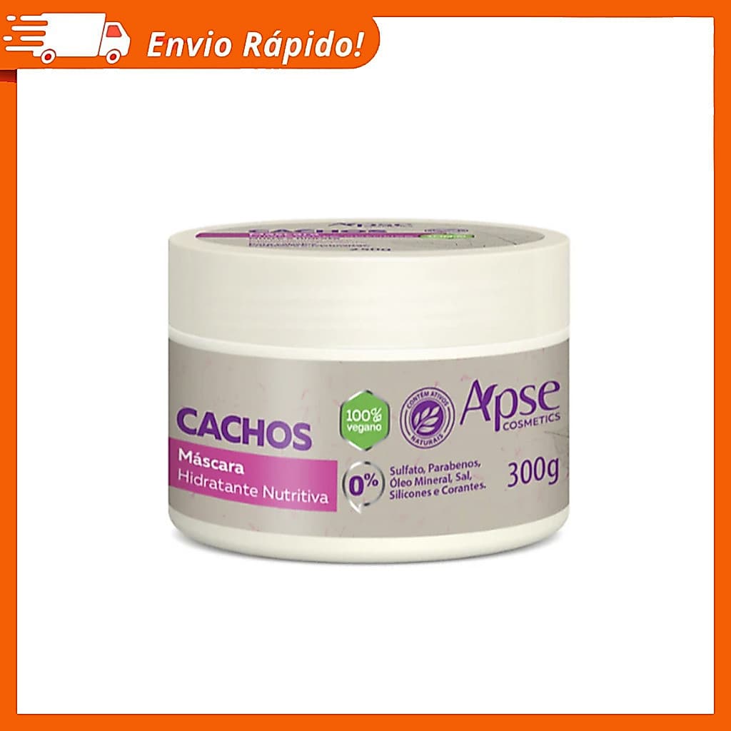 Máscara Cachos Apse Hidratante Nutritiva - 300g - Tratamento Condicionante para cabelo - Apice
