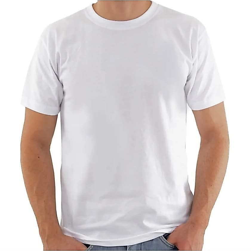 Camiseta Adulto 100% poliester Sublimática TPI alta qualidade fio 30 para DTF, personalização