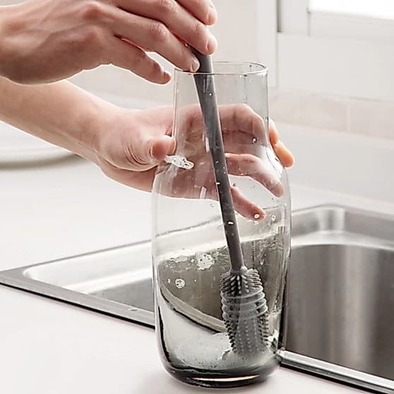 Escova Multiuso Silicone para Lavar Copo Mamadeira Copo Taça