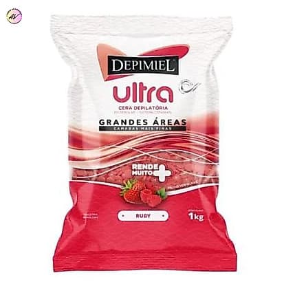 Cera Depilatória Pérolas Ultra Ruby 1kg - Depimiel