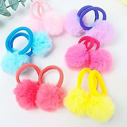 KIT COM 2 XUXINHAS DE POMPOM – MACIAS, LINDAS E CONFORTÁVEIS – CORES SORTIDAS