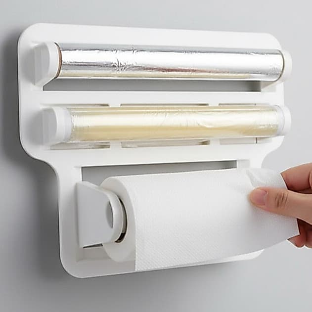 Suporte Para Cozinha  Papel Toalha Pvc Gancho Utensílios