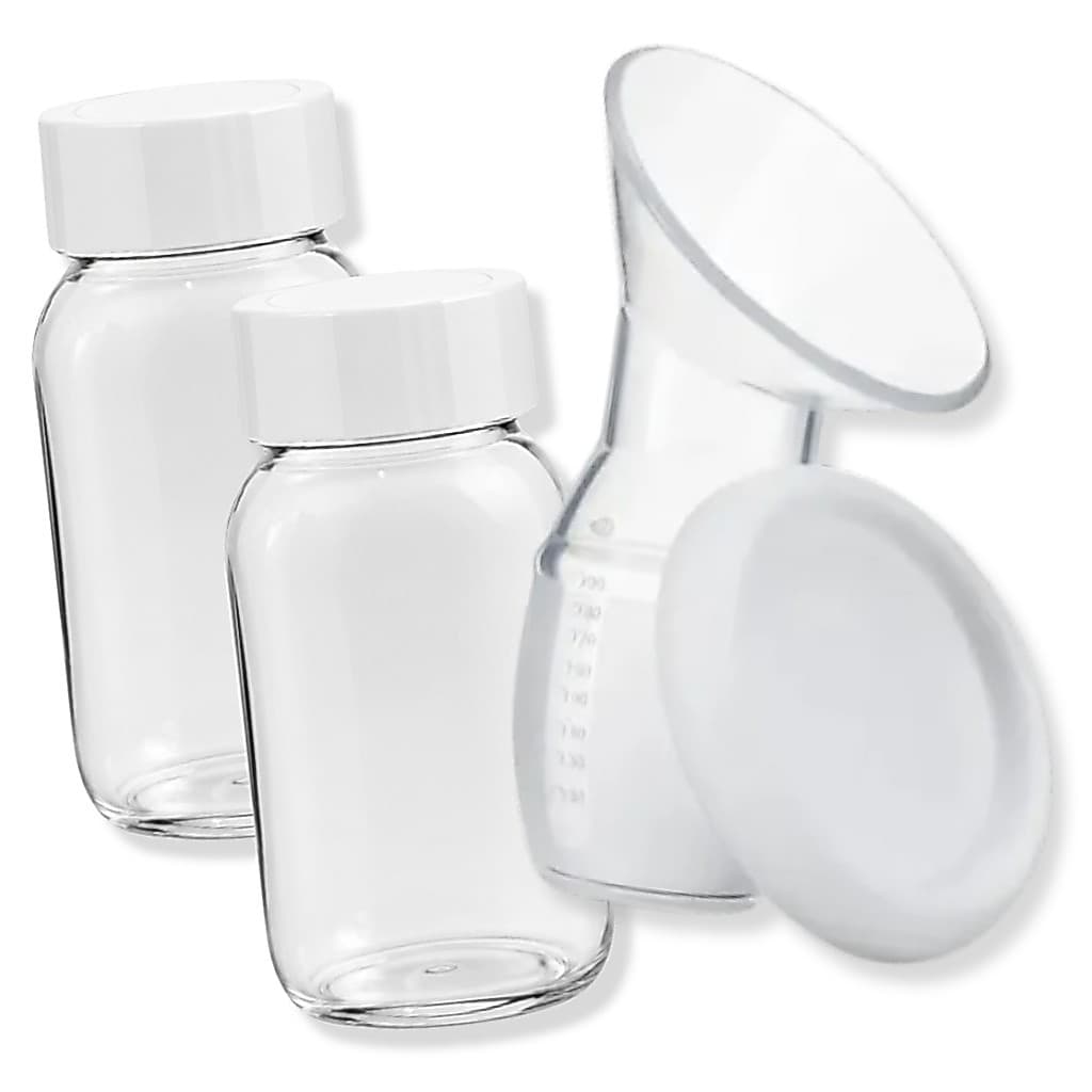 Coletor de leite ou Pote para Armazenamento de Leite Materno 150ml em Silicone BPA Free Atóxico