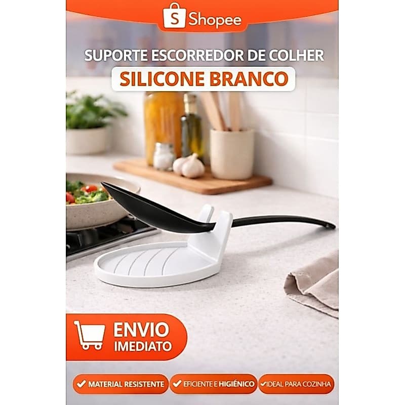 SUPORTES DE COLHER TALHER COZINHA, PRETO DESCANSO | APOIO | ORGANIZADOR