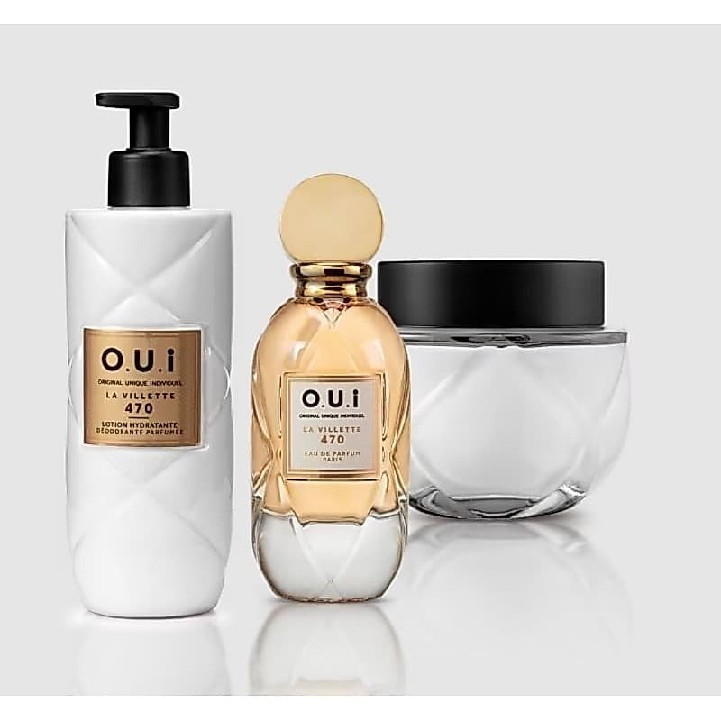 Presente Dias dos Namorados O.U.i La Villette 470: Eau de Parfum Feminino 75ml, Crème Riche 200g, Loção Corporal 400ml