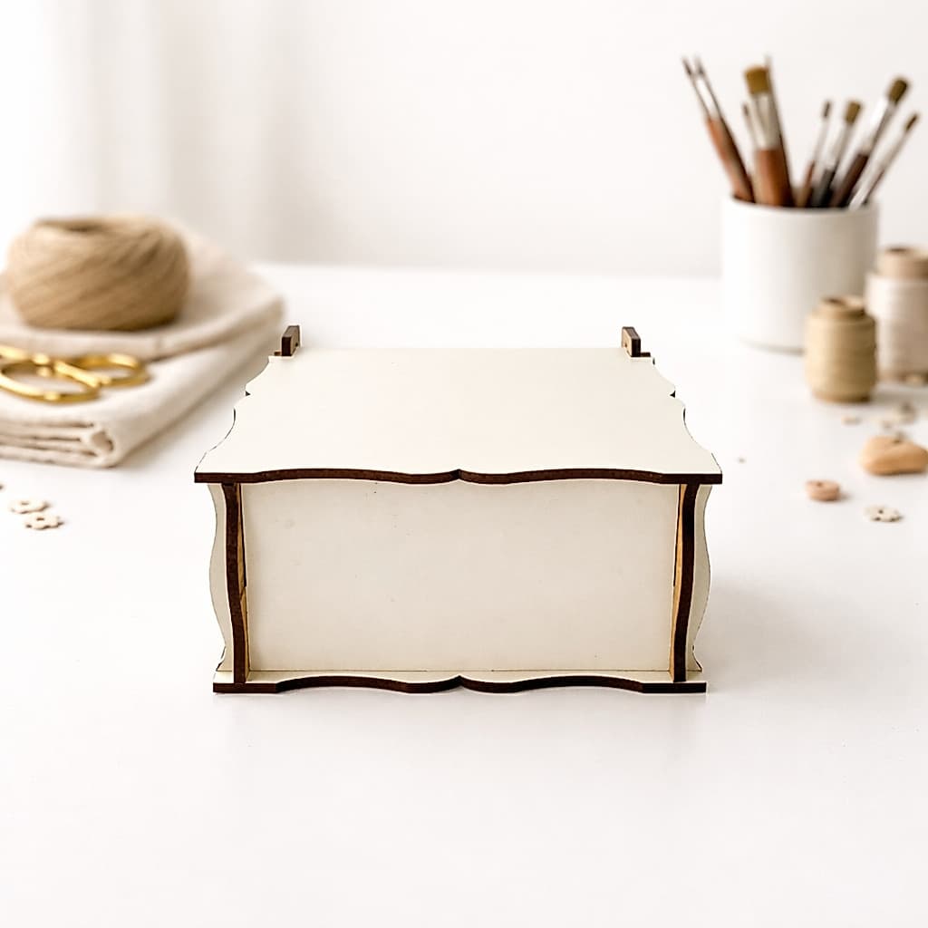 Kit 10 Caixas MDF Branco 10x10x5,5cm p/ Lembrancinhas Personalizadas | Casamento, Aniversário, Batizado & DIY Decoraçã