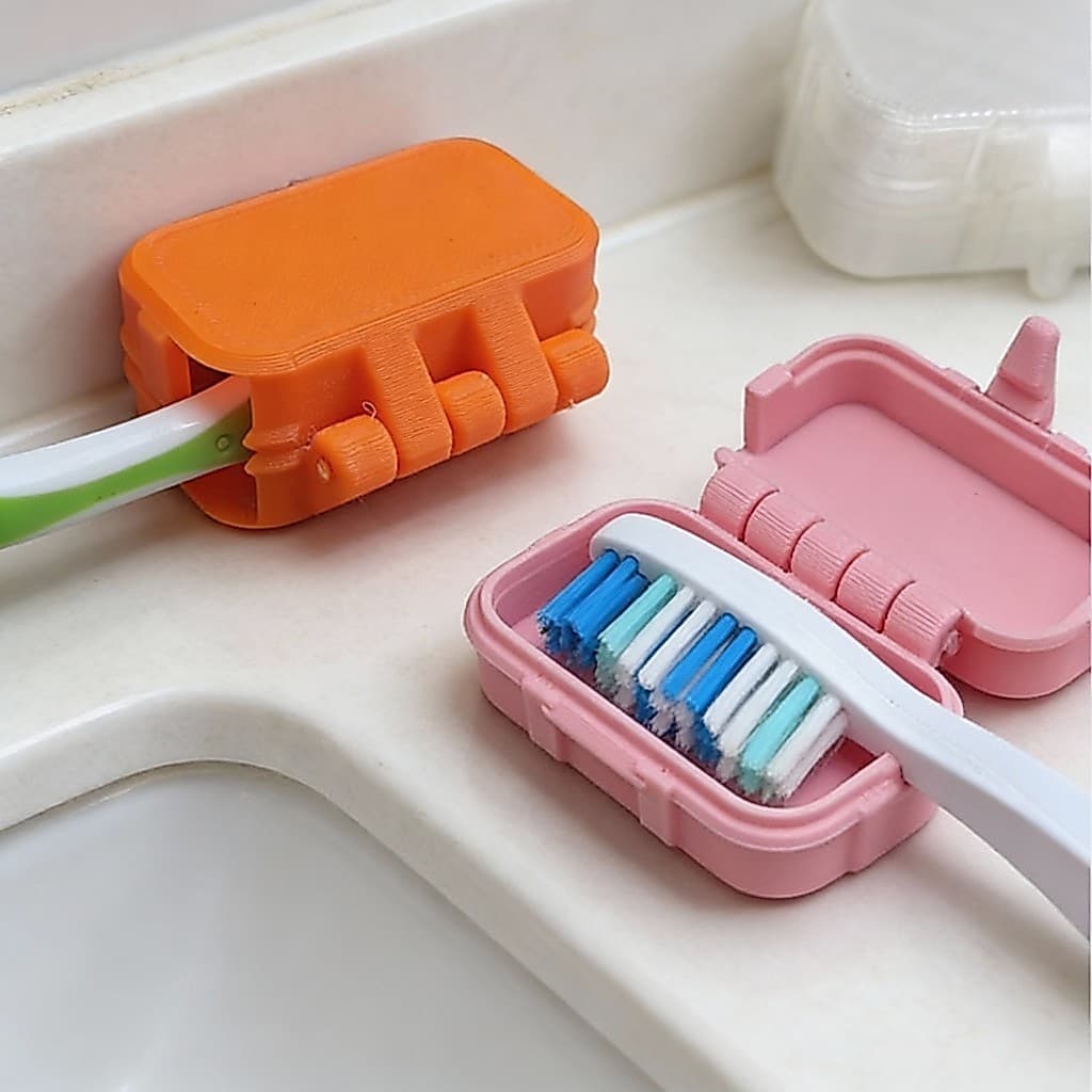 Kit com 2/4 Tampa/Protetora De Cabeça De Escova De Dente De Viagem  Portátil À Prova De Pó-Acessório De Banheiro