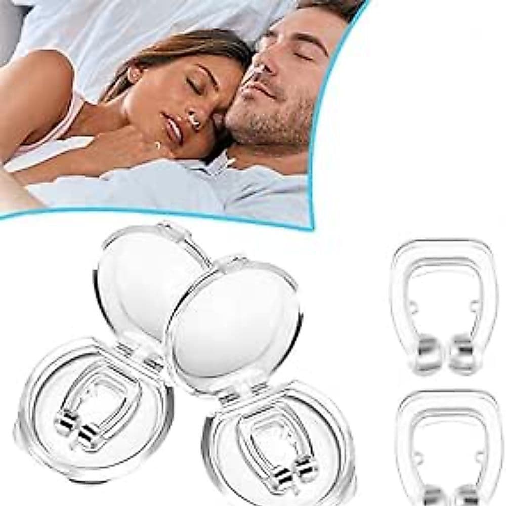 KIT COM 2 CLIPES NASAIS MAGNÉTICO ANTI-RONCO | APARELHO DILATADOR NASAL DURMA MELHOR