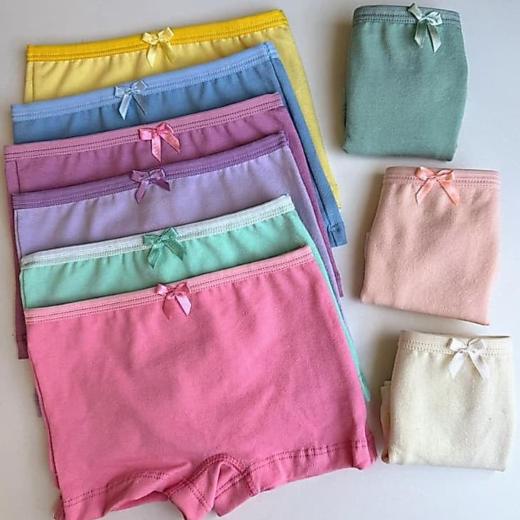 Kit 10 Calcinhas Box Infantil Algodão Confortável Cores Sortidas Super Macia Promoção