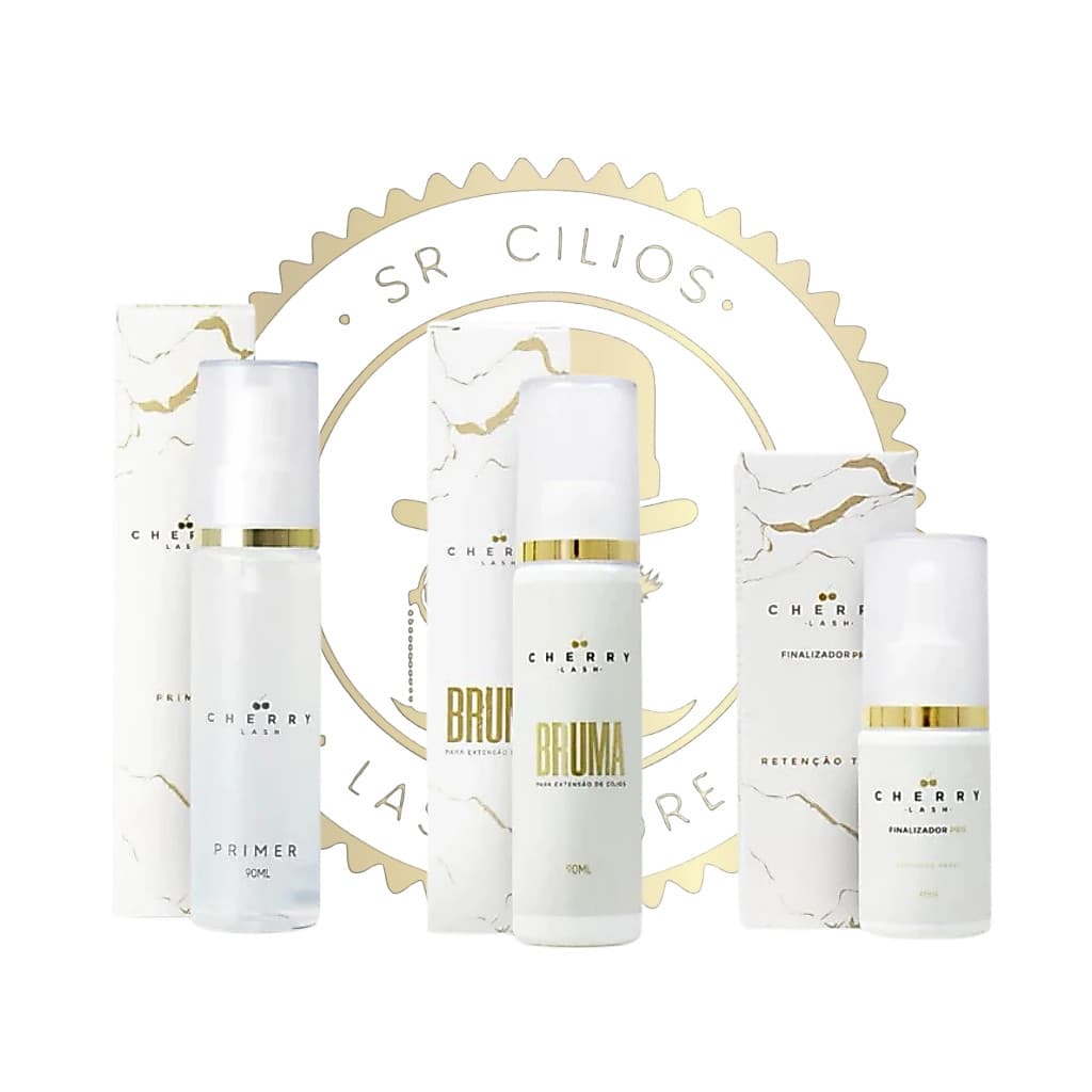 Kit Extensão de Cílios Fio a Fio Lash Bruma Finalizador e Primer Combo Promoção