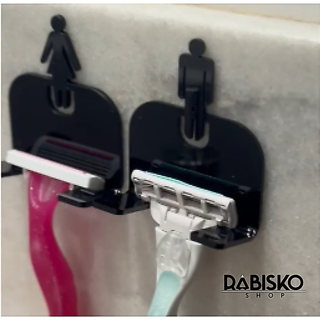Kit Suporte Organizador Para Aparelho de Barbear e Lâminas Banheiro Gilete Gillette Prestobarba