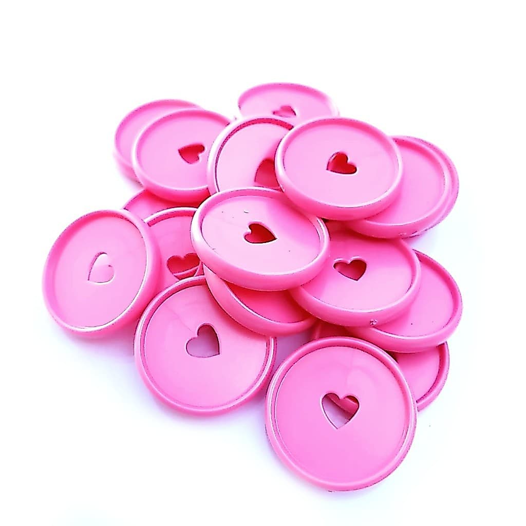 Kit 12 Discos G 32mm de Caderno Infinito Sistema Inteligente Amor Infinito Cadernos - Coração