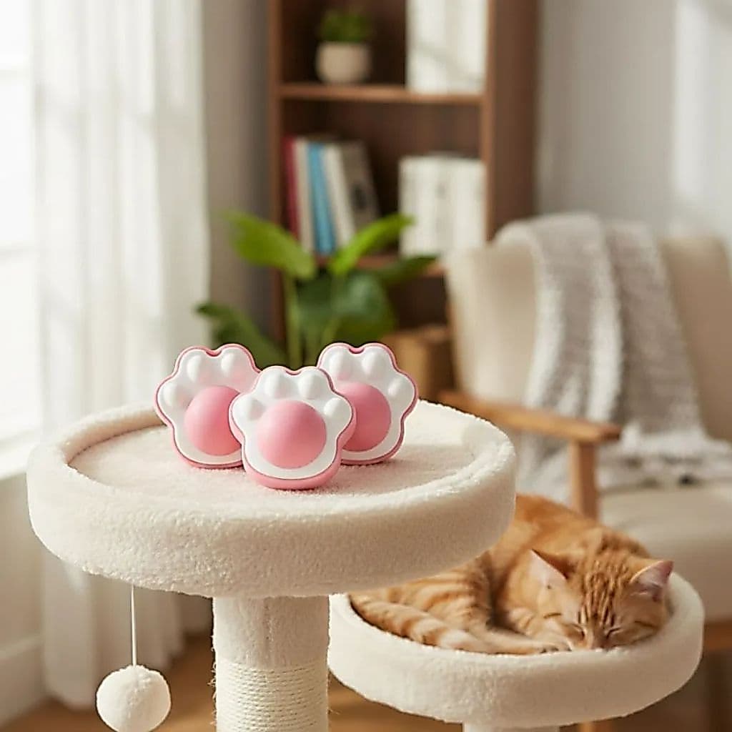 Kit 3 Brinquedos Interativos Gato Patinha Anti Estresse