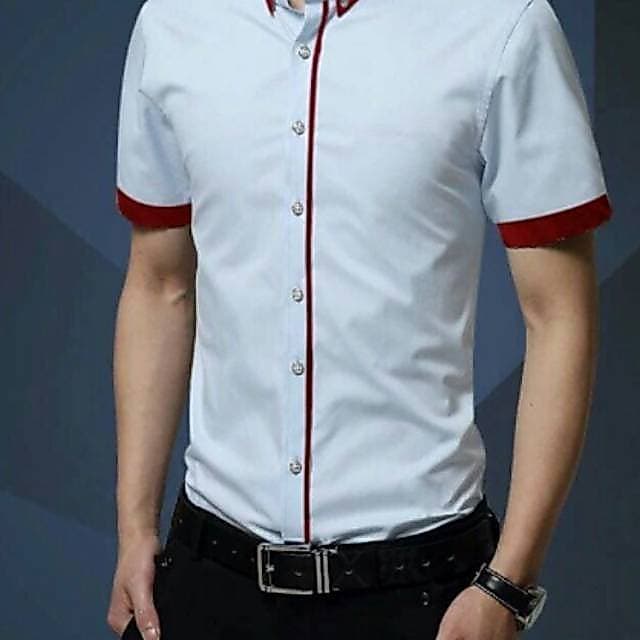 Camisa GANDY De Manga Curta KEMEJA | Casual FORMAL Homens Escritório Vaca SLIM FIT TORETTO Para Homem