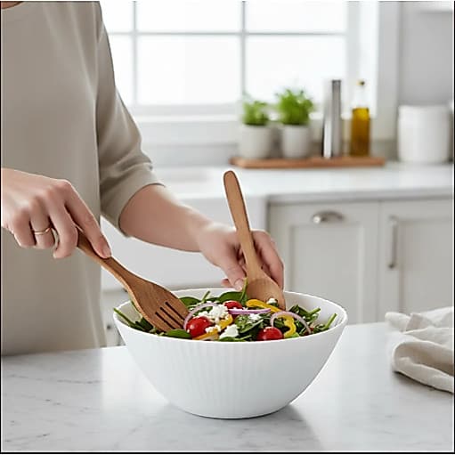 Tigela De Vidro Opaline Branco Bowl Saladeira Servir 420ml