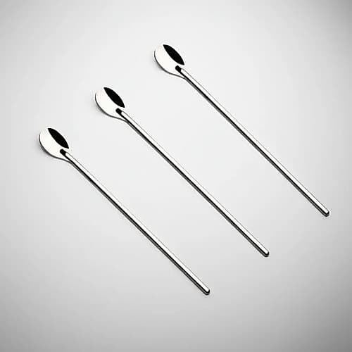 Kit 3 Colher Bailarina 30cm Drinks Coquetel Suco Restaurante