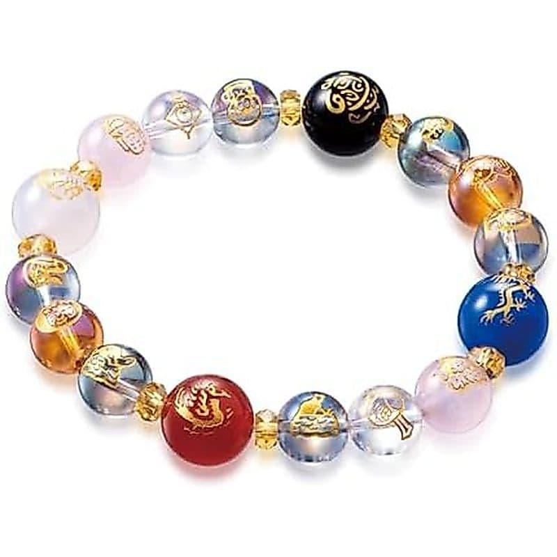 Japão Dinheiro Sorte Encantos Pulseira Pulseiras De Cristal feng shui Boa design Tradicional Riqueza Homens Mulheres uni