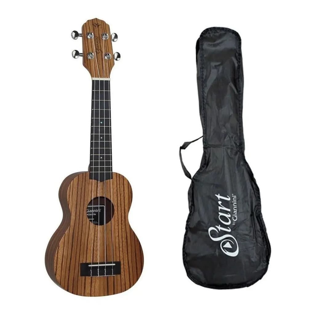 Ukulele  Instrumental Ukulele Soprano Acústico Nylon Giannini Guk-21 Com Bag Cor GUK-21 ZW