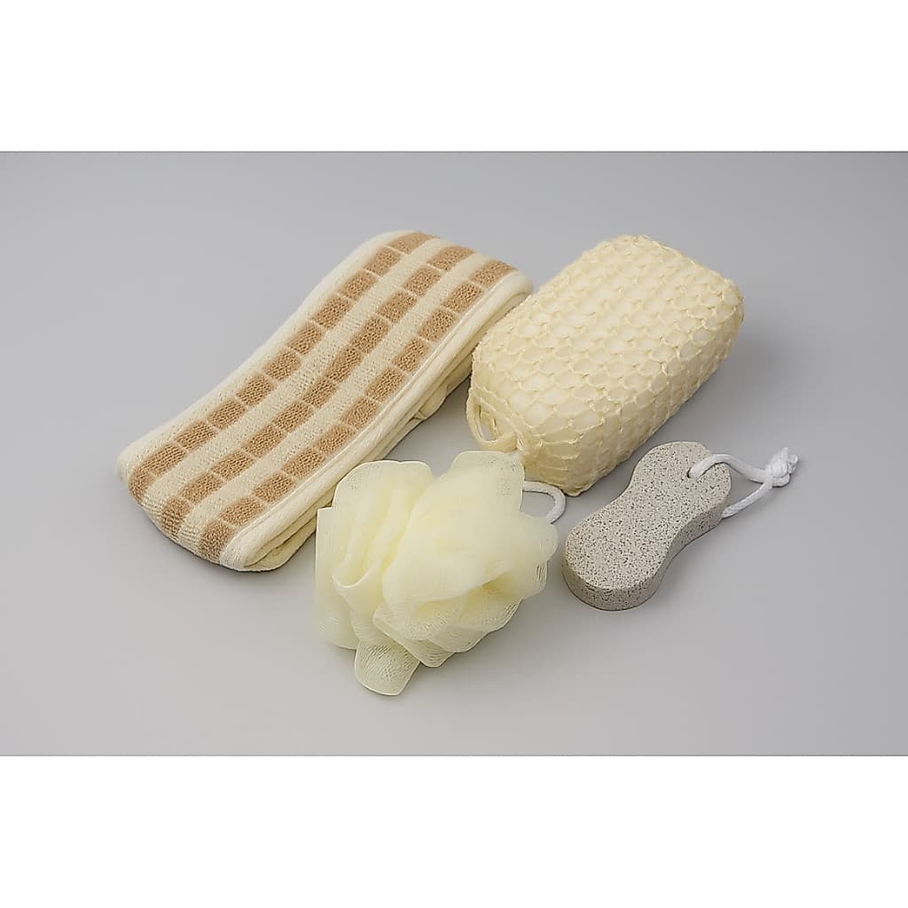 Kit Banho Completo Com Esponja Bucha Lixa SPA em casa