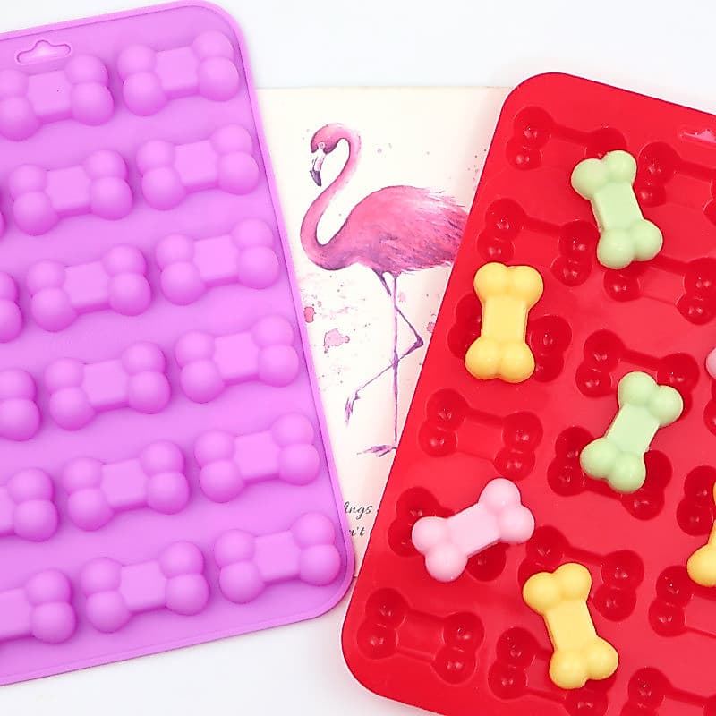 Molde de silicone para chocolate com 18 peças, molde para selo de cera, molde para biscoitos, molde para biscoitos em fo