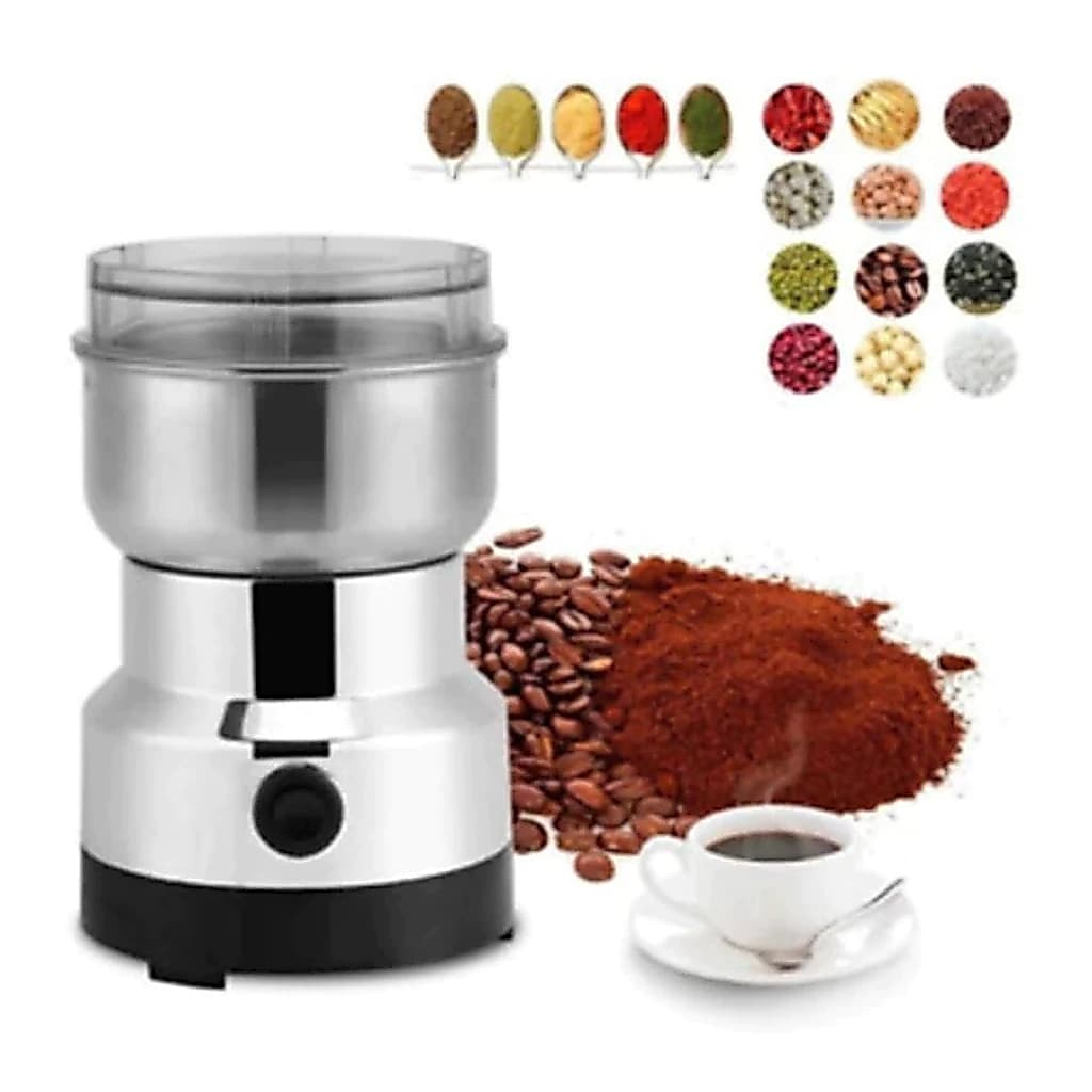 Mini Moedor e Triturador De Café Grãos Sementes Aço Inoxidável Portátil