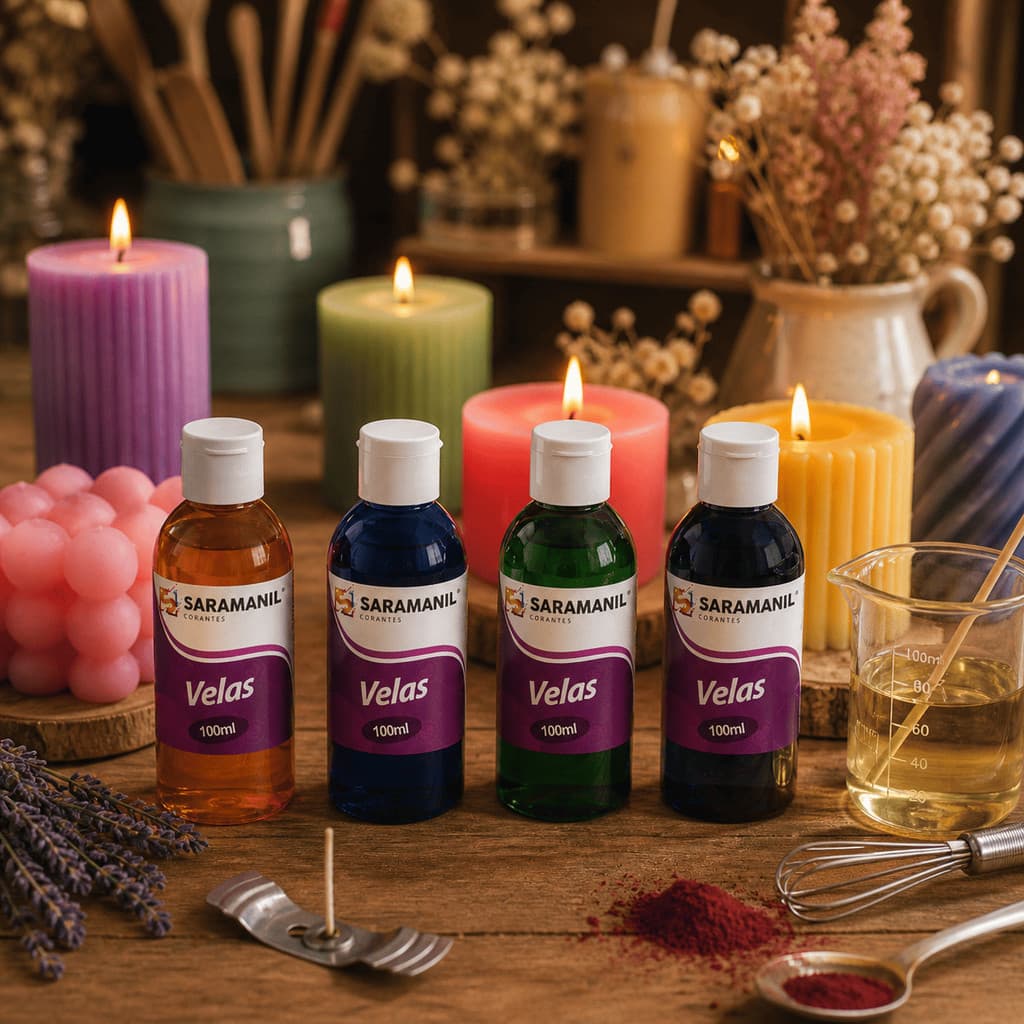 Corante Líquido SaramanilAnilina A Óleo Para Velas Aromáticas 100ml - Escolha na Variação