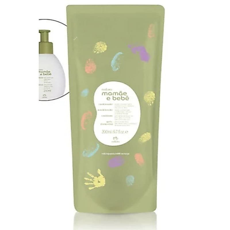 Condicionador Refil Mamãe e Bebê Natura 200ml - Fórmula Vegana e Hipoalergênica