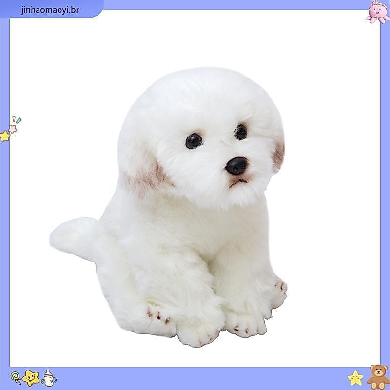 Bonito Realista Filhote De Cachorro Brinquedo De Pelúcia Super Macio Animais Boneca Travesseiro Personalizado Para Casa