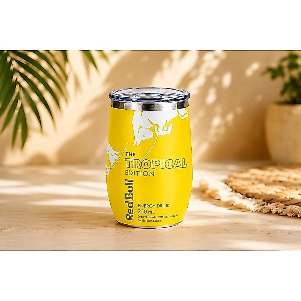 Copo Térmico 350ml em Aço Inox com Tampa, Parede Dupla, Ideal para Bebidas Quentes e Frias de Uso Diário