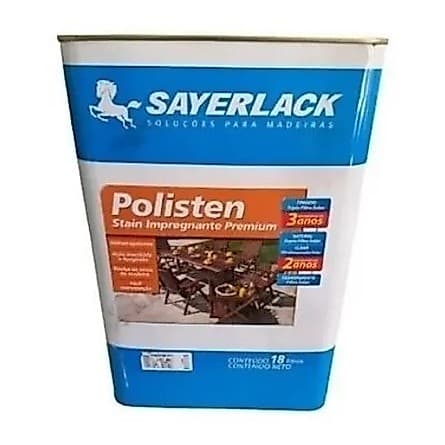 Verniz Polisten Sayerlack Stain Transparente 18l Madeira