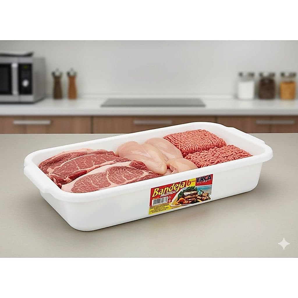 Bandeja Multiuso 6 Litros Kit c/4 Kit c/6 Kit c/8 Kit c/10 Cozinha Churrasco Restaurante Festa 168