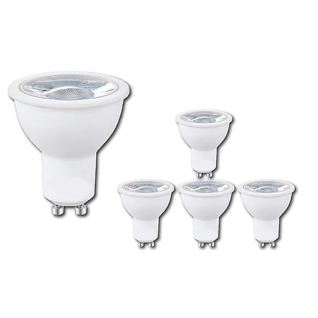 kit 5 Lâmpada Dicroica Led 4,8w/7w Mr 16 Gu10 Bivolt 3000k 4000k 6000k Para Spot