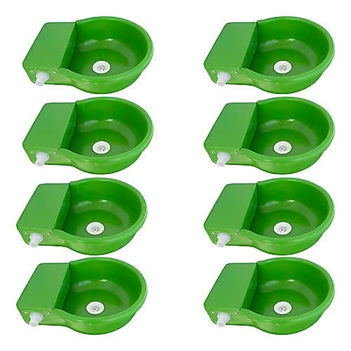 8 Bebedouro Automático Com Boia 4lt Para Aves Cães Bezerros Potros Cabras Ovelhas
