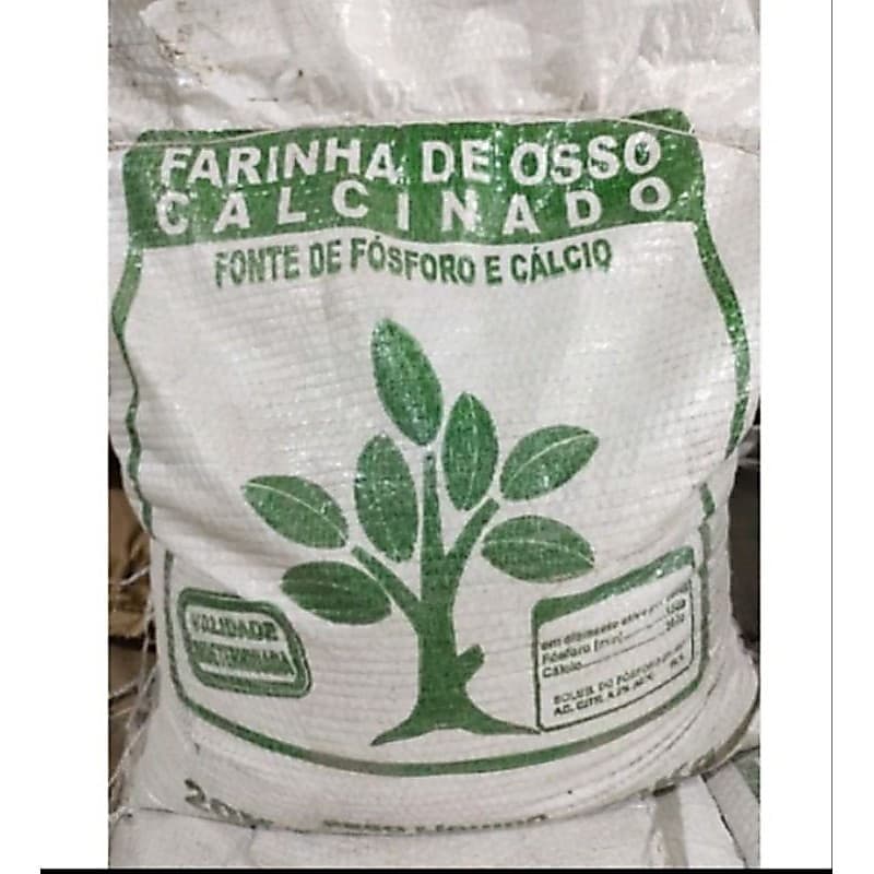 5kg - ADUBO FERTILIZANTE FARINHA DE OSSO CALCINADA PARA PLANTAS.
