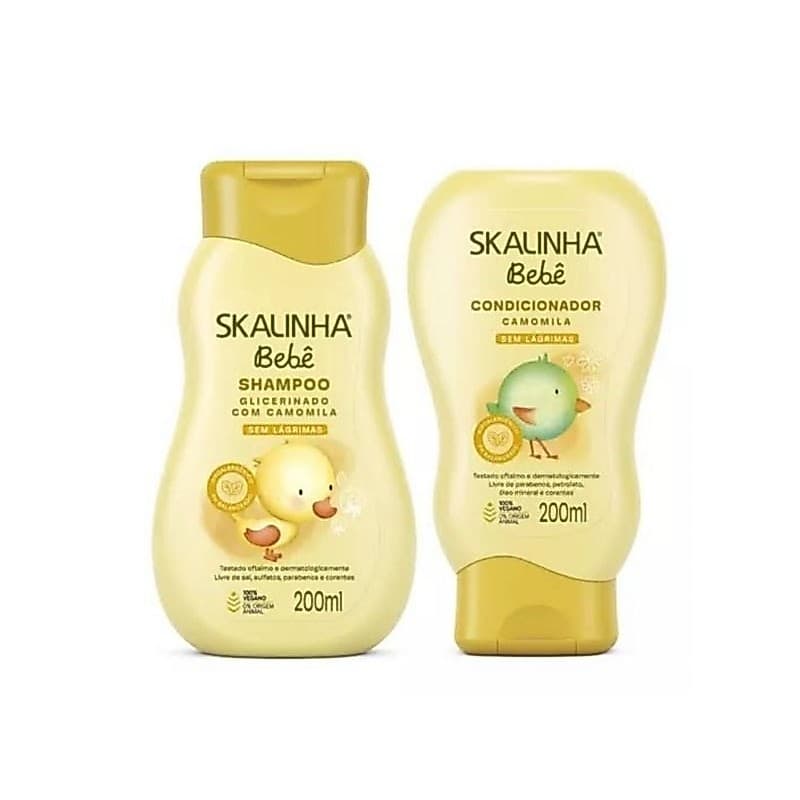 Kit Skalinha Bebê Shampoo 200ml + Condicionador 200ml Camomila