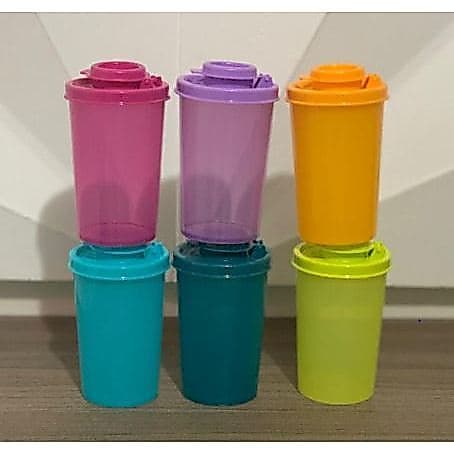 Porta Tempero / Sal / Saleiro de Mesa / Saleiro / Porta Palito / Paliteiro Importado Cores Variadas Tupperware®