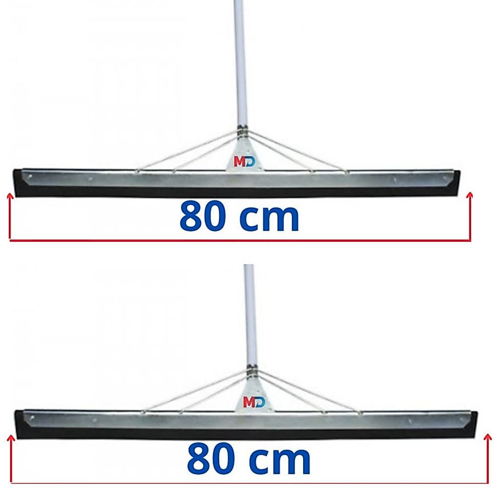 2 Rodo 80cm Aço Com Cabo