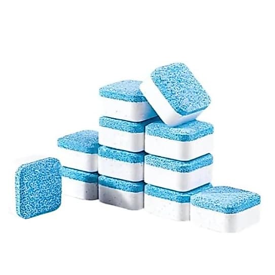 Kit Pastilhas Limpa Lavadora Efervescente | Higienizador Máquina de Lavar | Remove Mau Cheiro