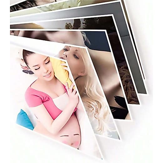 50/100 Folhas Papel Fotográfico Branco 115g Papel Impressão Foto A4 Papel Impressora Fotos Glossy