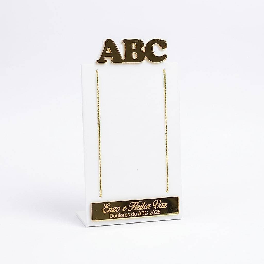 Kit Porta Retrato ABC em Acrílico Para Foto 10x7 Personalizado Formatura Infantil