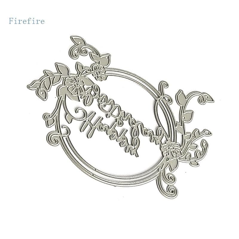 Firefire Metal Cortes Feliz Aniversário Corte Estênceis Para Scrapbooking Cartão Diário Gravação Ste