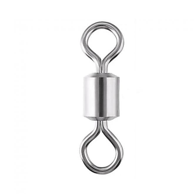 Kit 100 unidades Girador Destorcedor para Pesca 13mm 24Kg de força
