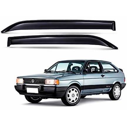 Calha Defletor de Chuva Vw Gol Quadrado CL/GL 1987 a 1994 2 Portas Acrílico Fumê Ecoflex