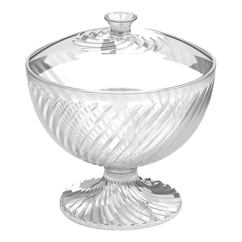 Bomboniere Baleiro Com Base Twist Incolor 1,6 L - Plasútil