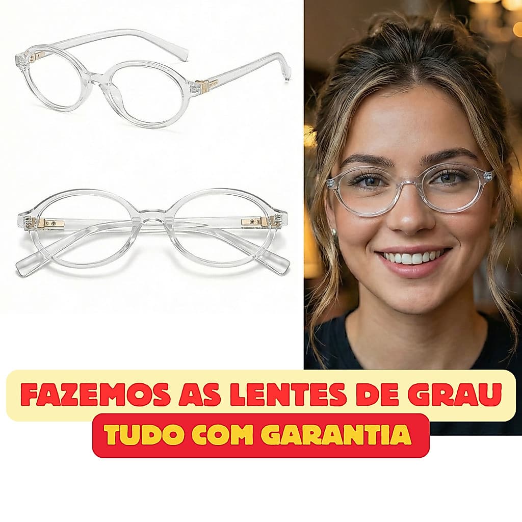 DR-84 MM Redondo Armação De Óculos Redondo Óculos Unissex Transparente