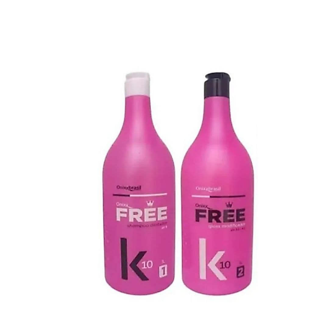 Kit Onixx Brasil Free 2x1L Alinhamento Capilar Efeito Liso Redução de Frizz e Volume Duradouro