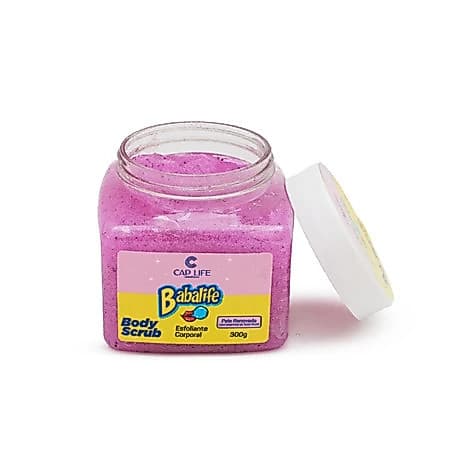Esfoliante Corporal Body Scrub Tutti Frut Babalife 300g Cap Life cor pink
